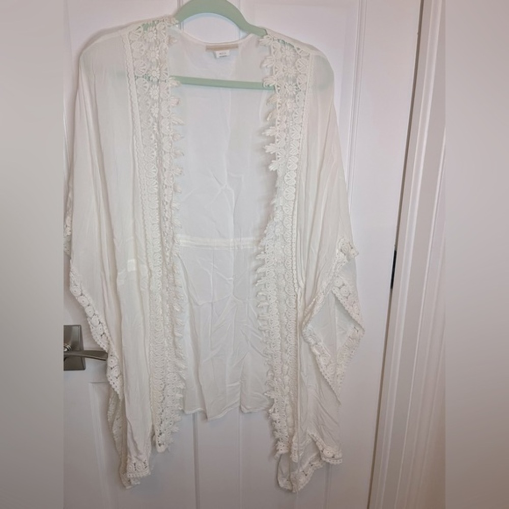 LA BLANCA POOL COVERUP DRAWSTRING BELT